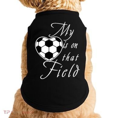 My Heart Is On that Field Cute Soccer Doggie Tank