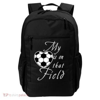 My Heart Is On that Field Cute Soccer Backpack