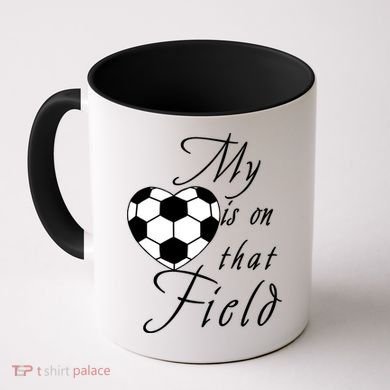 My Heart Is On that Field Cute Soccer Coffee Mug