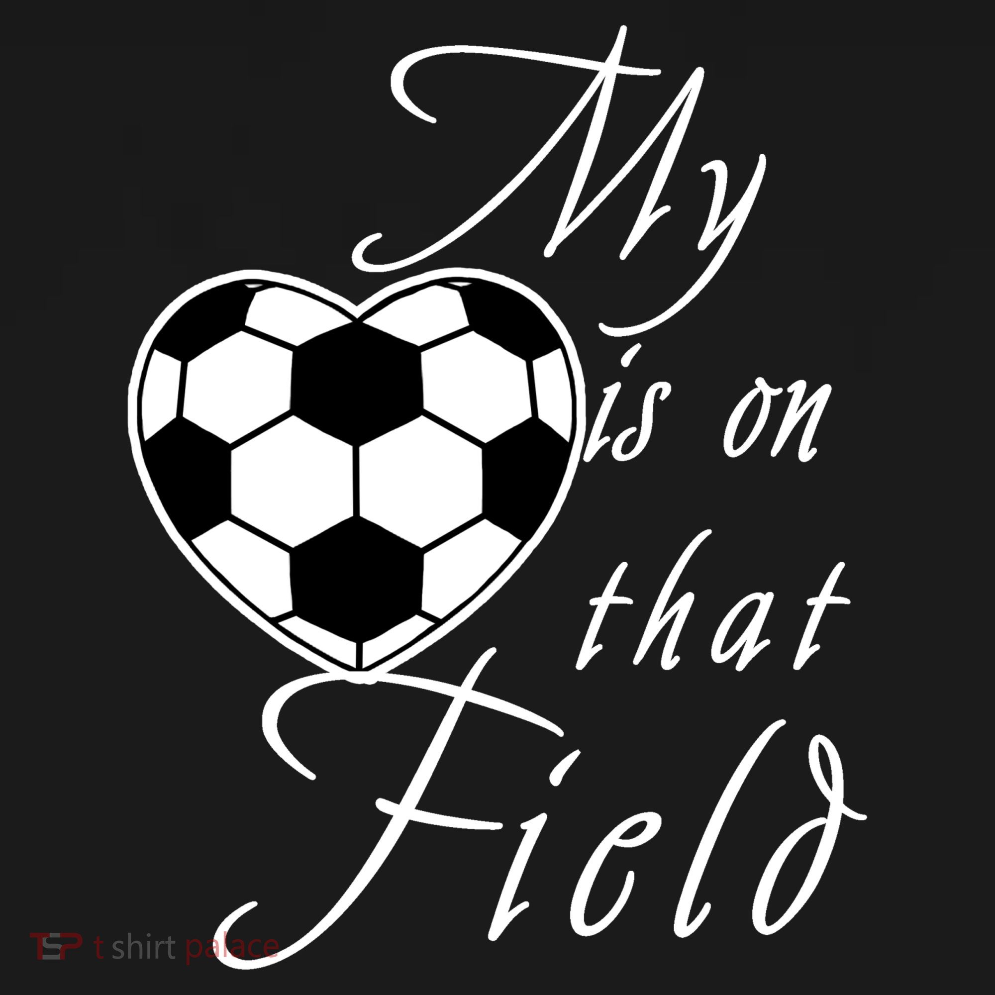 My Heart Is On that Field Cute Soccer Women's Hoodie