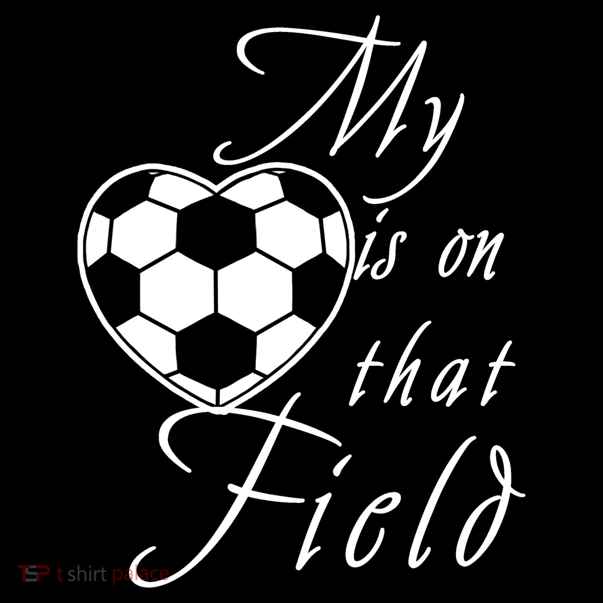My Heart Is On that Field Cute Soccer Women's Tank Top