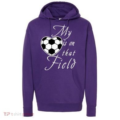 My Heart Is On that Field Cute Soccer Hoodie