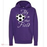 My Heart Is On that Field Cute Soccer Hoodie thumb 0