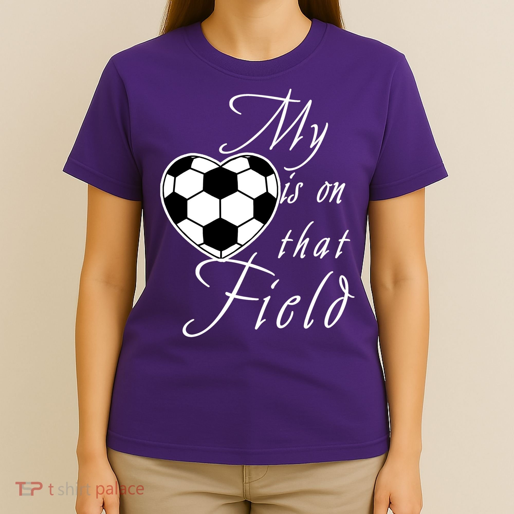 My Heart Is On that Field Cute Soccer T-Shirt