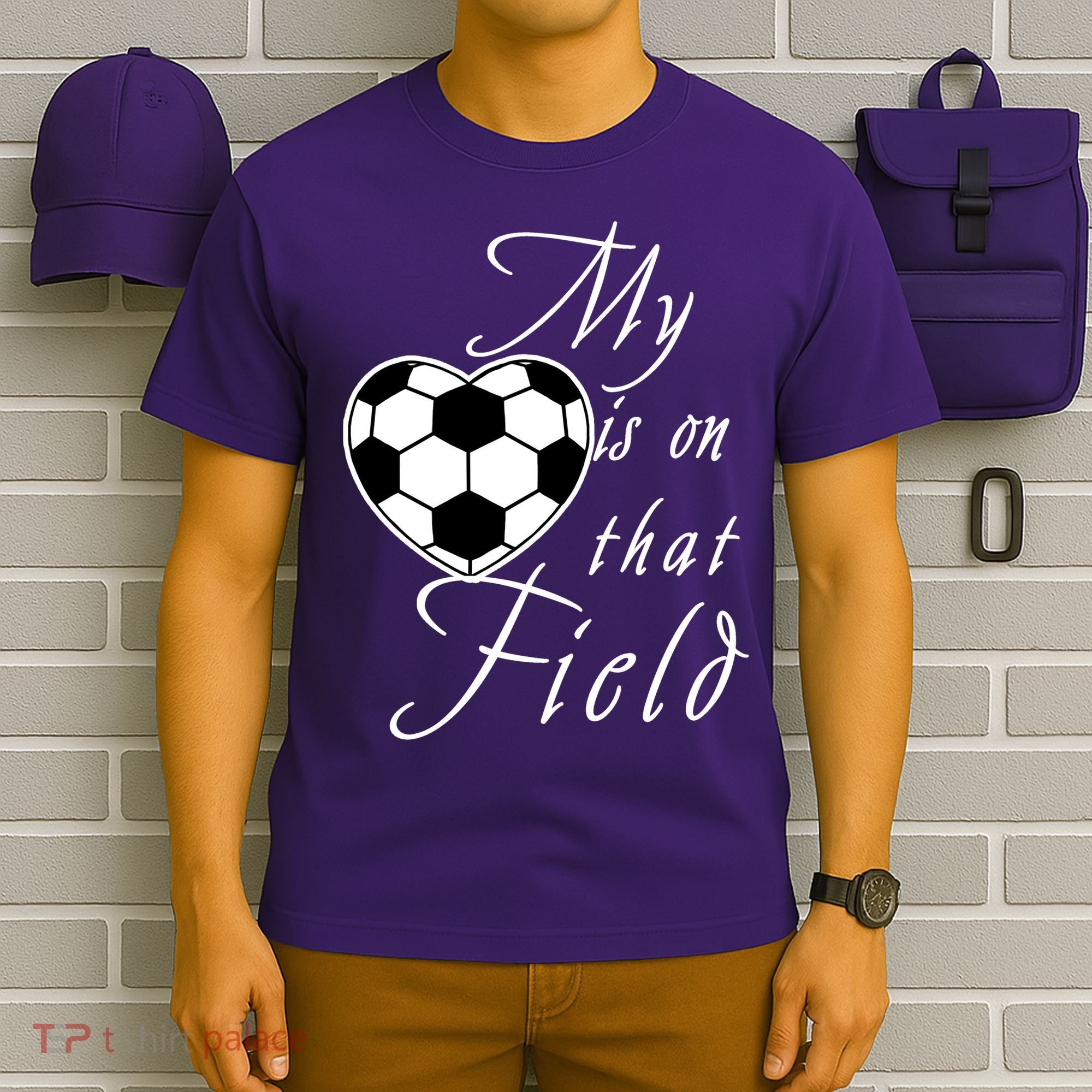 My Heart Is On that Field Cute Soccer T-Shirt