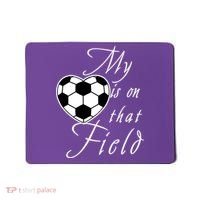 My Heart Is On that Field Cute Soccer Mousepad thumb 0