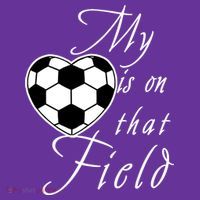 My Heart Is On that Field Cute Soccer Mousepad thumb 1