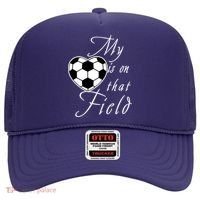 My Heart Is On that Field Cute Soccer Hat thumb 0