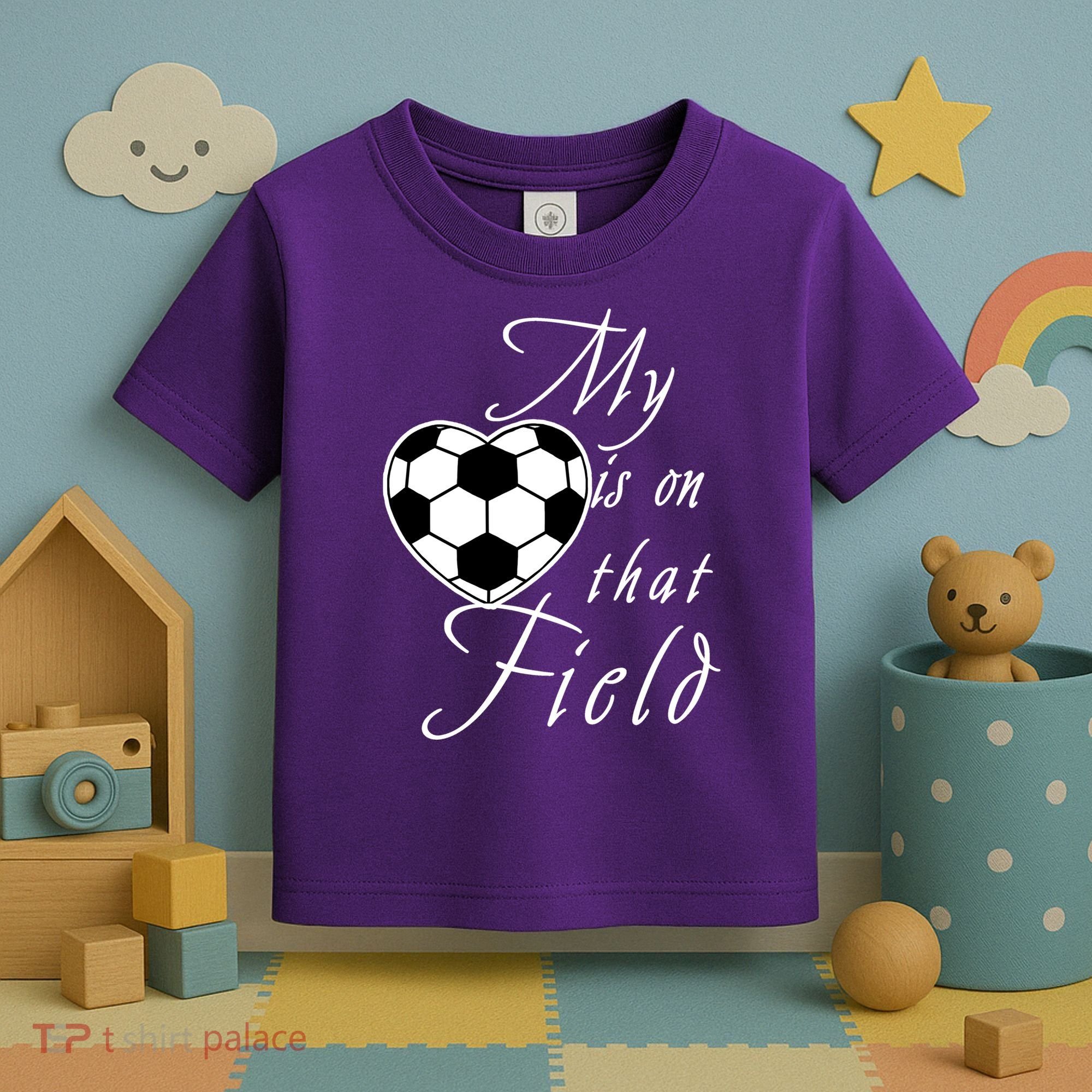 My Heart Is On that Field Cute Soccer Toddler T-Shirt