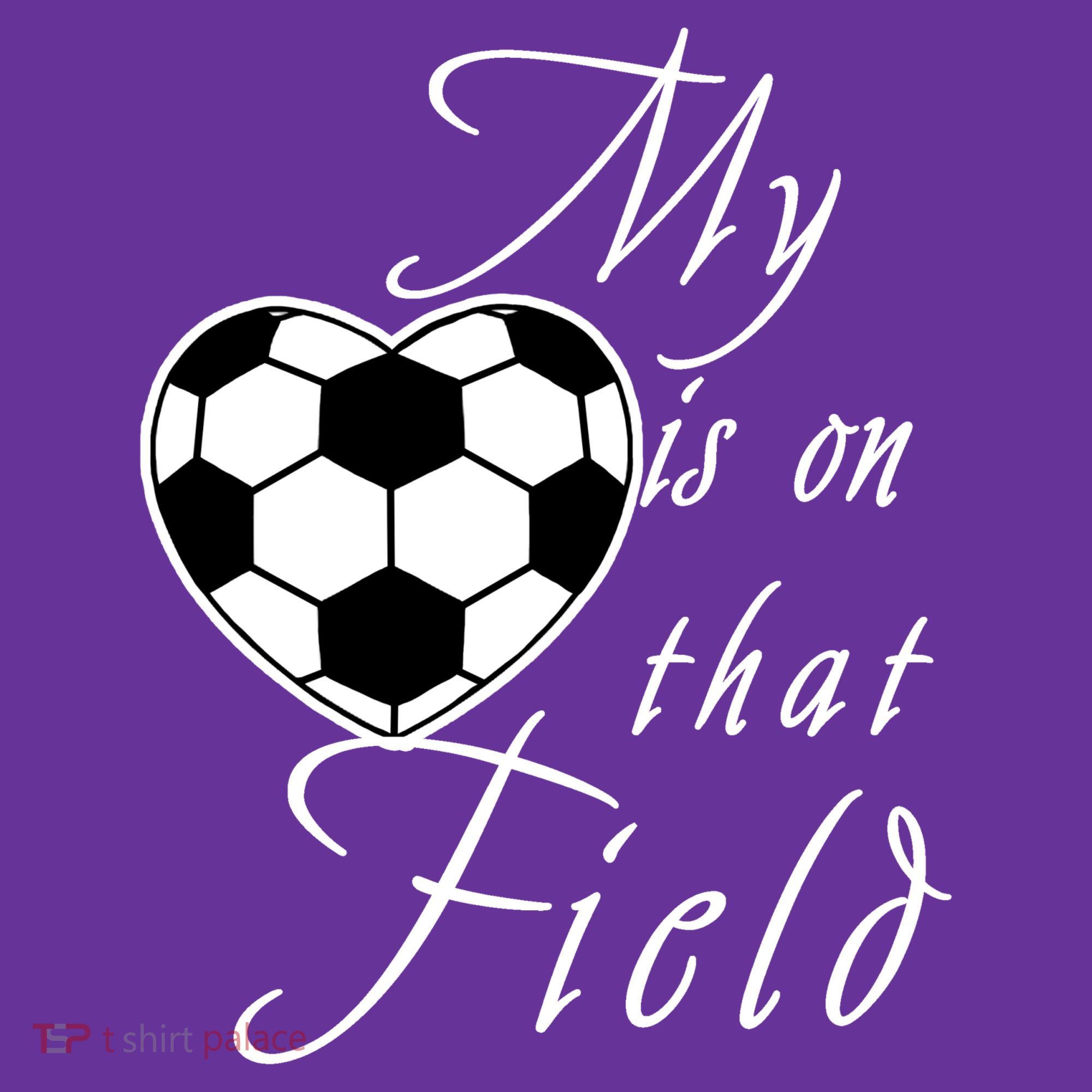 My Heart Is On that Field Cute Soccer Visor