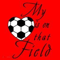 My Heart Is On that Field Cute Soccer Santa Hat thumb 1