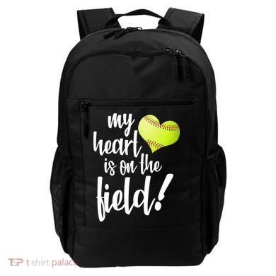 My Heart Is On The Field Baseball Player Backpack