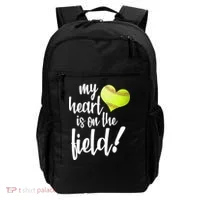 My Heart Is On The Field Baseball Player Backpack thumb 0