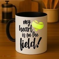 My Heart Is On The Field Baseball Player Coffee Mug thumb 4
