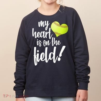 My Heart Is On The Field Baseball Player Women's Sweatshirt