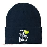 My Heart Is On The Field Baseball Player Beanie thumb 0