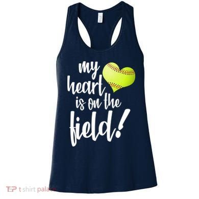 My Heart Is On The Field Baseball Player Women's Tank Top