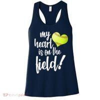 My Heart Is On The Field Baseball Player Women's Tank Top thumb 0