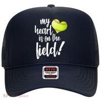 My Heart Is On The Field Baseball Player Hat thumb 0