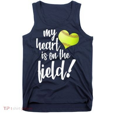 My Heart Is On The Field Baseball Player Tank Top