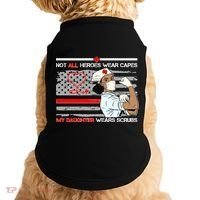 My Hero Daughter Wears Scrubs Nurse Doggie Tank thumb 0