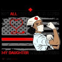 My Hero Daughter Wears Scrubs Nurse Coffee Mug thumb 5