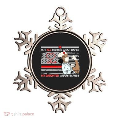 My Hero Daughter Wears Scrubs Nurse Ornament