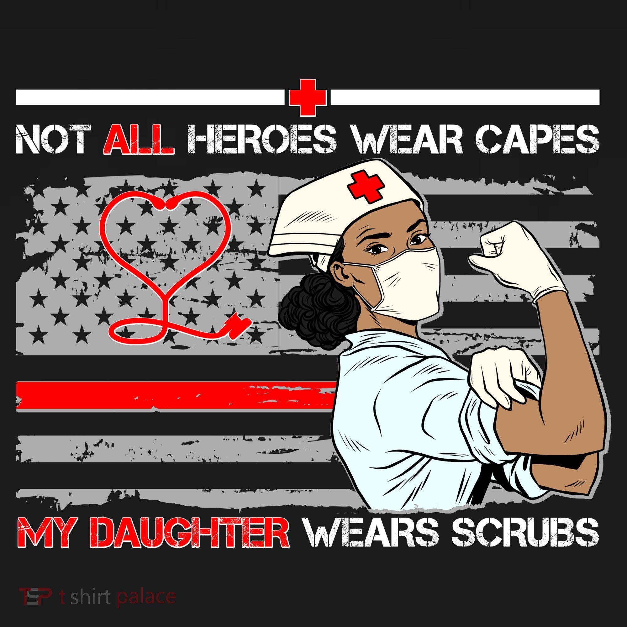 My Hero Daughter Wears Scrubs Nurse Ornament