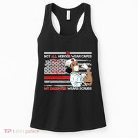 My Hero Daughter Wears Scrubs Nurse Women's Tank Top thumb 0