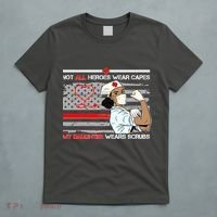 My Hero Daughter Wears Scrubs Nurse T-Shirt thumb 5