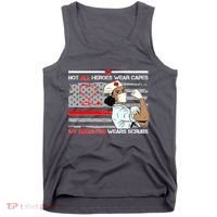 My Hero Daughter Wears Scrubs Nurse Tank Top thumb 0