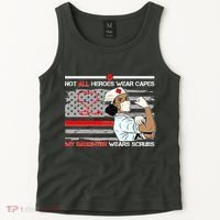 My Hero Daughter Wears Scrubs Nurse Tank Top thumb 2