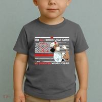 My Hero Daughter Wears Scrubs Nurse Toddler T-Shirt thumb 2