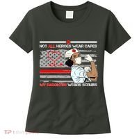 My Hero Daughter Wears Scrubs Nurse Women's T-Shirt thumb 0