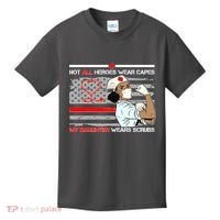 My Hero Daughter Wears Scrubs Nurse Kids T-Shirt thumb 0