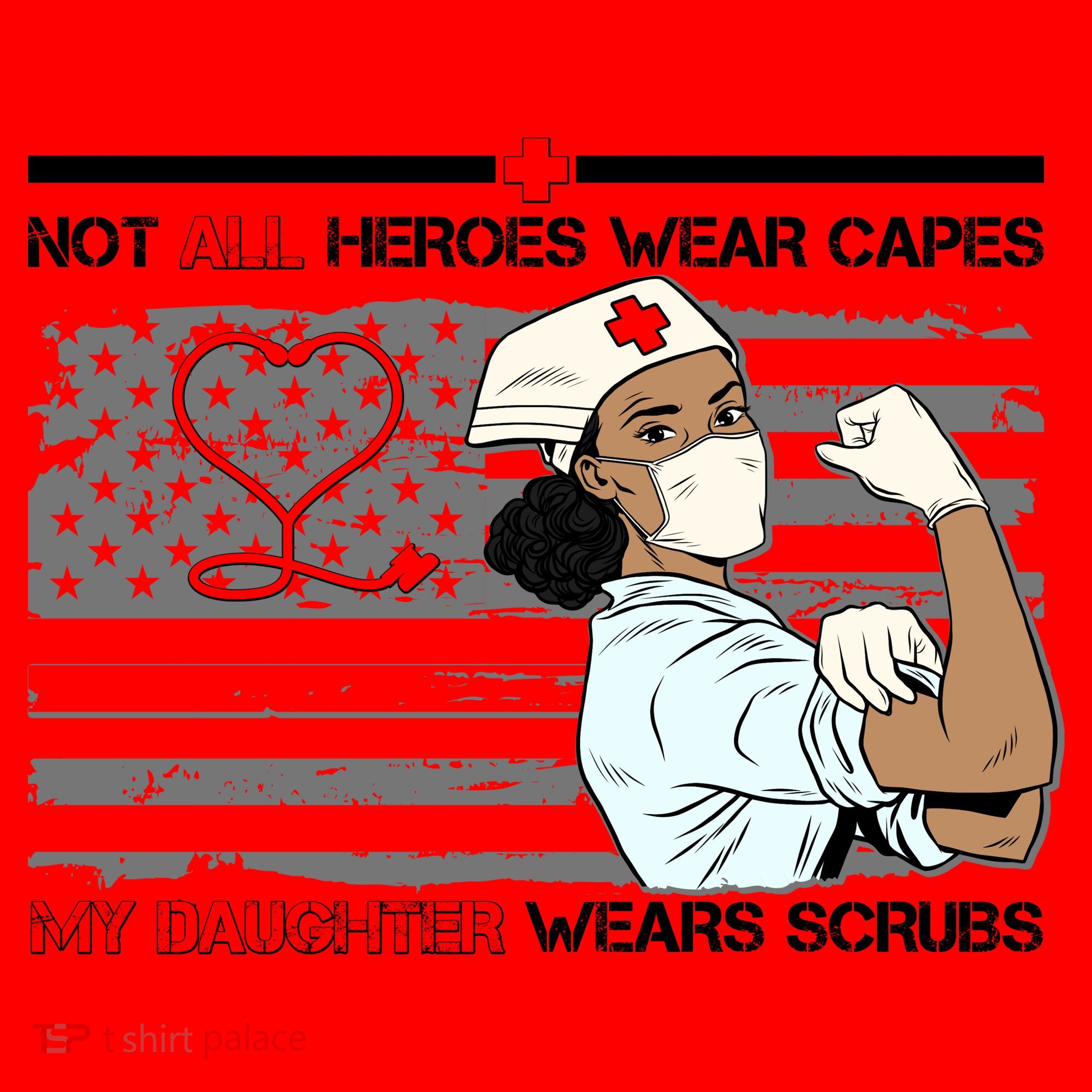 My Hero Daughter Wears Scrubs Nurse Santa Hat