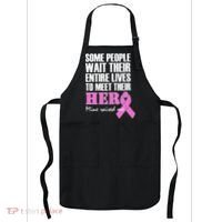 My Hero Raised Me Breast Cancer Awareness Apron thumb 0