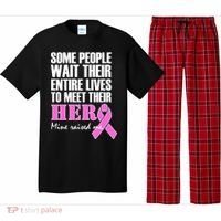 My Hero Raised Me Breast Cancer Awareness Pajama Set thumb 0