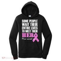 My Hero Raised Me Breast Cancer Awareness Women's Hoodie thumb 0