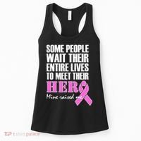 My Hero Raised Me Breast Cancer Awareness Women's Tank Top thumb 0
