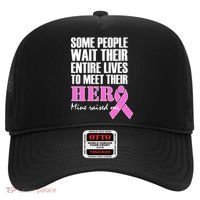 My Hero Raised Me Breast Cancer Awareness Hat thumb 0