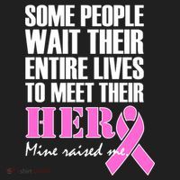 My Hero Raised Me Breast Cancer Awareness Hat thumb 2