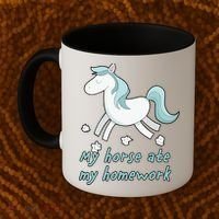 My Horse Ate My Homework Coffee Mug thumb 2