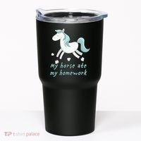 My Horse Ate My Homework Tumbler thumb 0