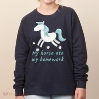 My Horse Ate My Homework Women's Sweatshirt thumb 0