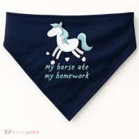 My Horse Ate My Homework USA-Made Doggie Bandana thumb 0