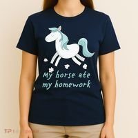 My Horse Ate My Homework T-Shirt thumb 4