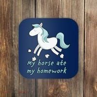 My Horse Ate My Homework Coaster thumb 0