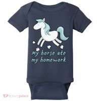 My Horse Ate My Homework Baby Bodysuit thumb 0