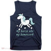 My Horse Ate My Homework Tank Top thumb 0